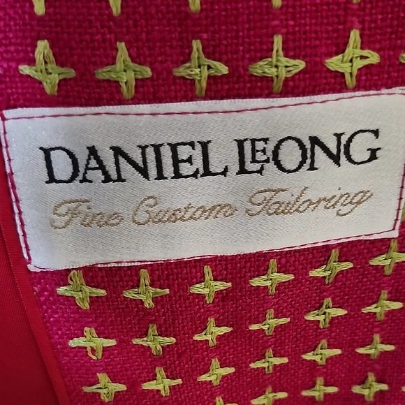 Vibrant Pink Gingham Blazer Tailored Fit - Picture 2 of 11